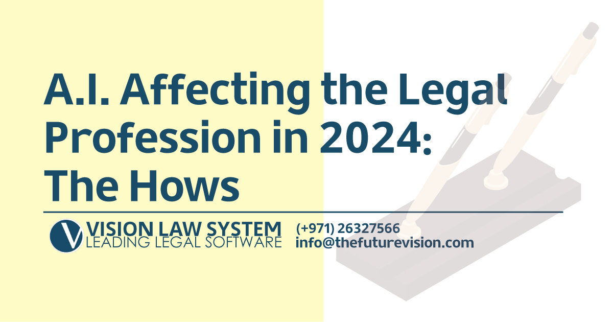 ai affecting the legal profession in 2024 the hows blog by vision law system Law firms, legal offices and lawyers trusts vision law system for their legal case management software tools and as their legal appointment scheduling software to efficiently manage their data, and this software has been the best choice for legal case management software solutions for a while now, making it the #1 choice for law office software solution and document management systems for lawyers and legal practitioners. Vision law management system is your legal practice management software. برنامج فيجن لإدارة مكاتب المحاماه